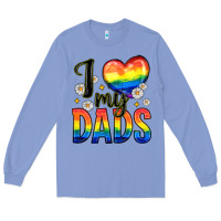 Colony Blue i love my dads Long Sleeve Tee - Zillion Design Studio