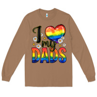 Toasted Coconut i love my dads Long Sleeve Tee - Zillion Design Studio