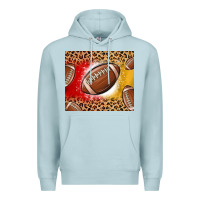 Blue Mist team color red and gold football Premium Hoodie - MaliasSmallBusiness