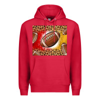 Cardinal team color red and gold football Premium Hoodie - MaliasSmallBusiness