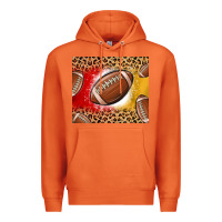Carrot team color red and gold football Premium Hoodie - MaliasSmallBusiness