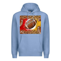 Colony Blue team color red and gold football Premium Hoodie - MaliasSmallBusiness