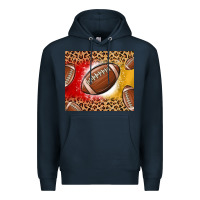 Navy team color red and gold football Premium Hoodie - MaliasSmallBusiness