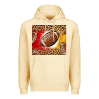 Pina Colada team color red and gold football Premium Hoodie - MaliasSmallBusiness