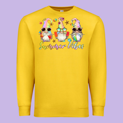 Summer Vibes Gnomes Premium Sweatshirt Designed By Artiststas