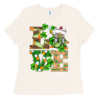 Bone st.patricks nurse love gnomies Ladies Tee - BarkalooDesign