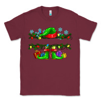 Burgundy custom name christmas elf Classic Tee - texasbilliewilder