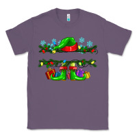 Lavender custom name christmas elf Classic Tee - texasbilliewilder