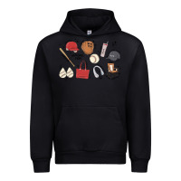 Black baseball mom Urban Hoodie - MaliasSmallBusiness