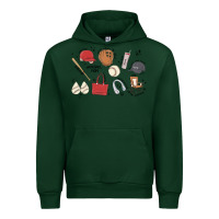Forest Green baseball mom Urban Hoodie - MaliasSmallBusiness