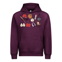 Mauve Wine baseball mom Urban Hoodie - MaliasSmallBusiness