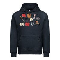 Navy baseball mom Urban Hoodie - MaliasSmallBusiness