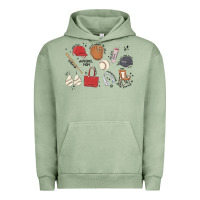 Pigment Oil Green baseball mom Urban Hoodie - MaliasSmallBusiness
