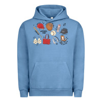 Pigment Pebble Blue baseball mom Urban Hoodie - MaliasSmallBusiness