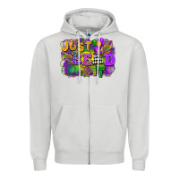 Dove Grey just bead it Zipper Hoodie - FaDigitalArtStudio