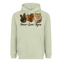 Matcha peace love tigers head Heavyweight Hoodie - JahusDesignShop