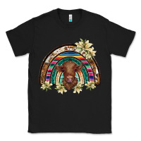 Black scottish calf rainbow Classic Tee - BarkalooDesign