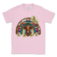 Bubblegum Pink scottish calf rainbow Classic Tee - BarkalooDesign