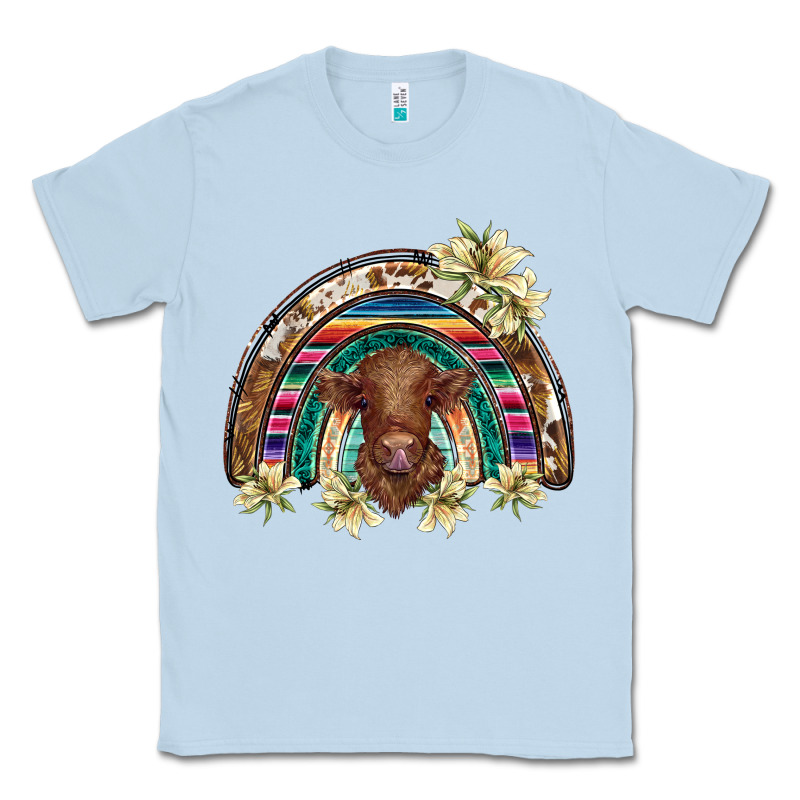 Scottish Calf Rainbow Classic Tee by BarkalooDesign | Teevron