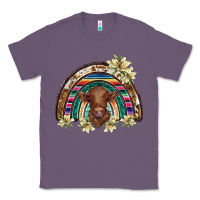 Lavender scottish calf rainbow Classic Tee - BarkalooDesign