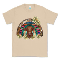 Mushroom scottish calf rainbow Classic Tee - BarkalooDesign