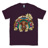Plum scottish calf rainbow Classic Tee - BarkalooDesign
