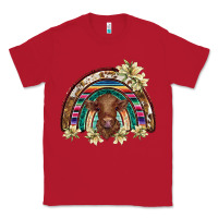Red scottish calf rainbow Classic Tee - BarkalooDesign