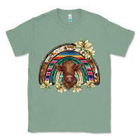 Sage scottish calf rainbow Classic Tee - BarkalooDesign