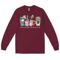 Burgundy cerified nursing assistant coffee cup Long Sleeve Tee - AdoDesignShop