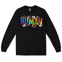 Black human Long Sleeve Tee - Zillion Design Studio