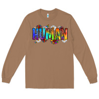 Toasted Coconut human Long Sleeve Tee - Zillion Design Studio