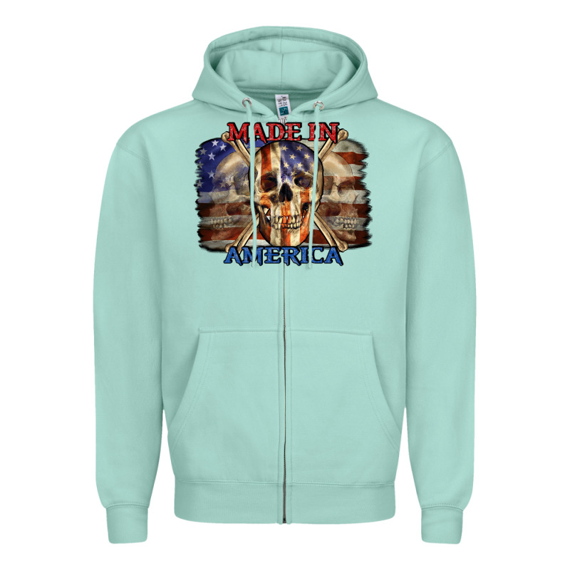 Made In America 4th Of July Zipper Hoodie by CowGirlArtShop | Teevron