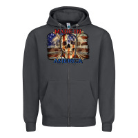 Smoke Made in America 4th of july Zipper Hoodie - CowGirlArtShop