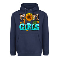 Navy mom of girls Heavyweight Hoodie - AdoDesignShop