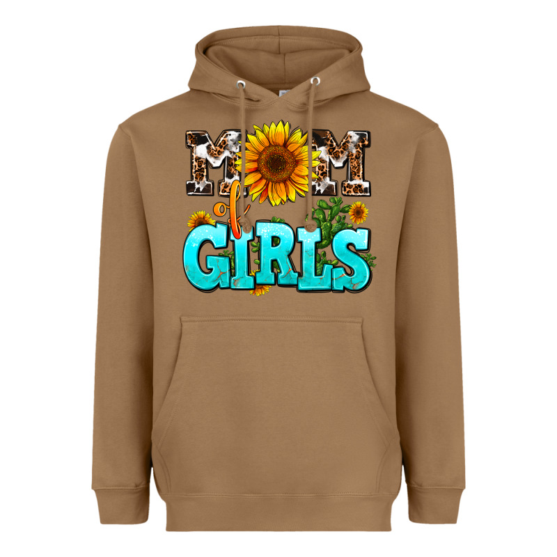 Mom Of Girls Heavyweight Hoodie by AdoDesignShop | Teevron