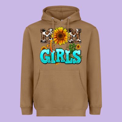 Mom Of Girls Heavyweight Hoodie Designed By Adodesignshop