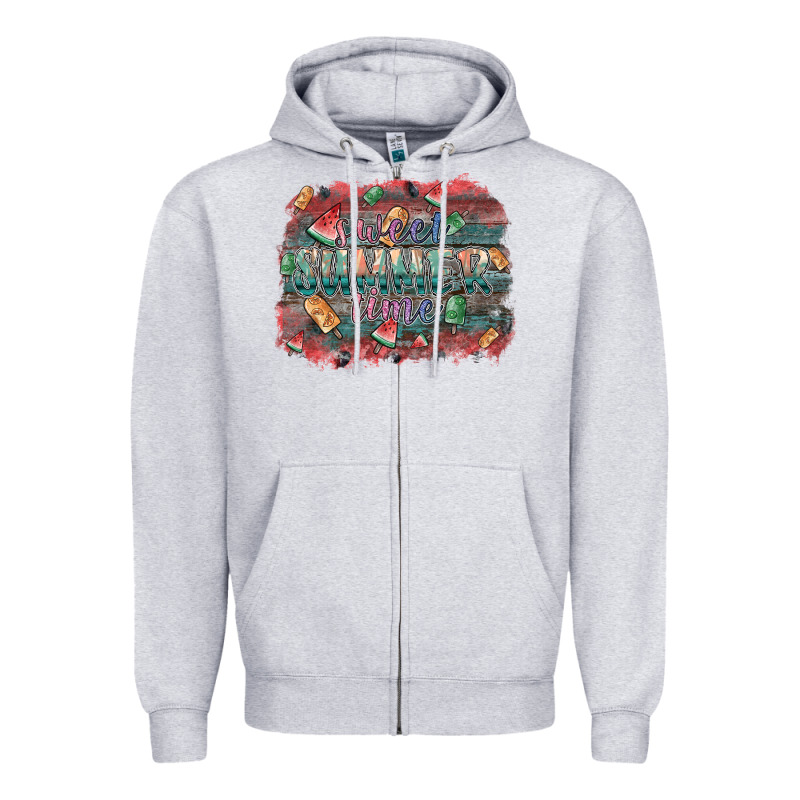 Sweet Summer Time Zipper Hoodie by SublimationCraftShop | Teevron