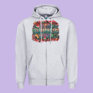 Sweet Summer Time Zipper Hoodie Designed By Sublimationcraftshop