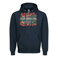 Navy sweet summer time Zipper Hoodie - SublimationCraftShop