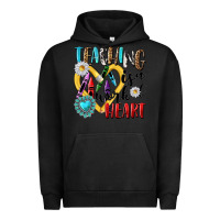 Pigment Black teaching is a work of heart Urban Hoodie - NancyCooperArtShop