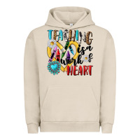 Pigment French Oak teaching is a work of heart Urban Hoodie - NancyCooperArtShop