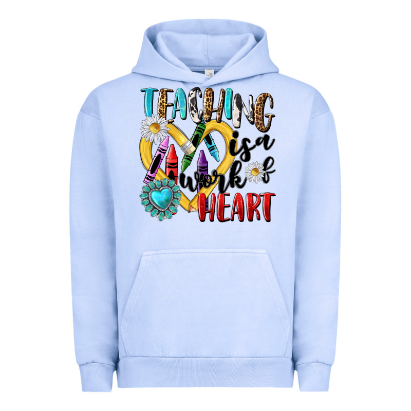 Teaching Is A Work Of Heart Urban Hoodie by NancyCooperArtShop | Teevron