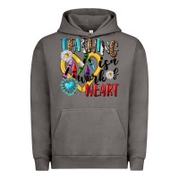 Pigment Tornado teaching is a work of heart Urban Hoodie - NancyCooperArtShop