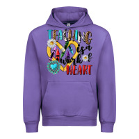 Tulip teaching is a work of heart Urban Hoodie - NancyCooperArtShop