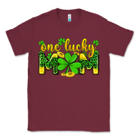 Burgundy one lucky mom Classic Tee - Zillion Design Studio