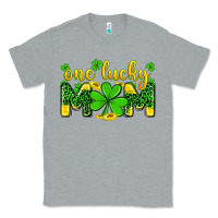 Heather Grey one lucky mom Classic Tee - Zillion Design Studio