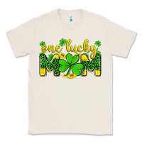 Natural one lucky mom Classic Tee - Zillion Design Studio