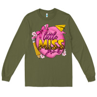 Army Green little miss pre k Long Sleeve Tee - texasbilliewilder
