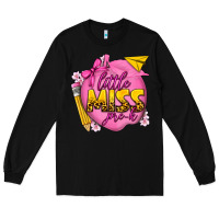Black little miss pre k Long Sleeve Tee - texasbilliewilder