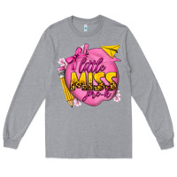 Heather Grey little miss pre k Long Sleeve Tee - texasbilliewilder